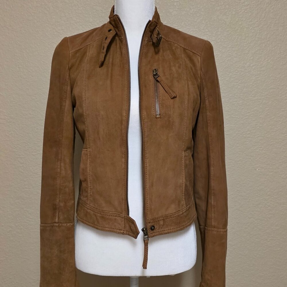 Arizona Jean Company Tan Leather Jacket - Picture 2 of 16